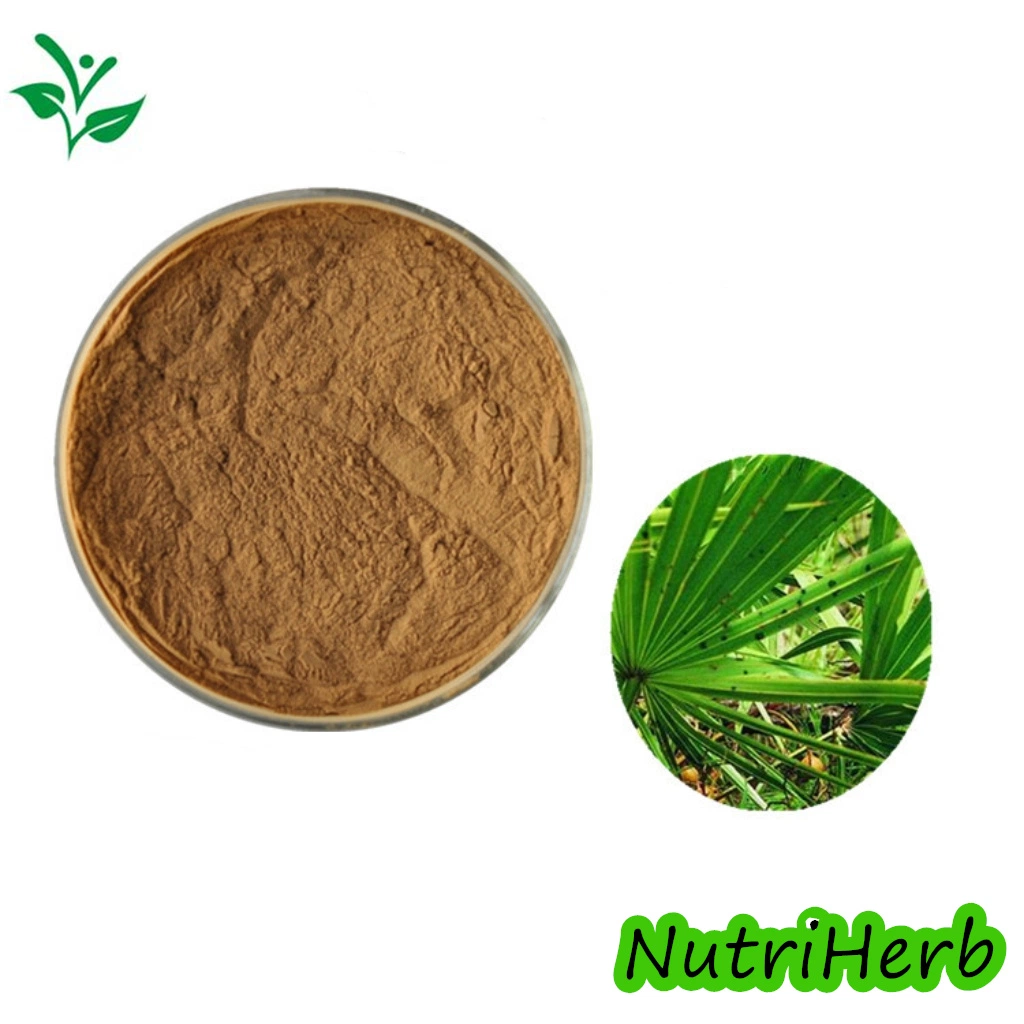 Suministro de hierbas nutrias Saw Palmetto Berry Extract 25% 45% ácido graso Polvo