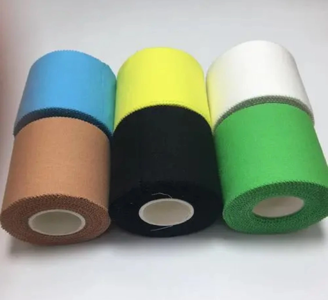 Hand Tear Zigzag Edge Coach Tape Athletic Tape Cotton Tape Sports Tape Rigid Strapping Tape Size 2.5cm/3.8cm/5cmx4.5m/9.14m/13.7m with CE ISO FDA