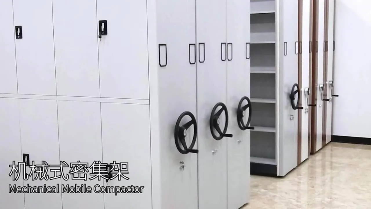 Electric Hand-Cranked Filing Cabinets High Quality Office File Cabinet Simple Design Shelving Rack Metal