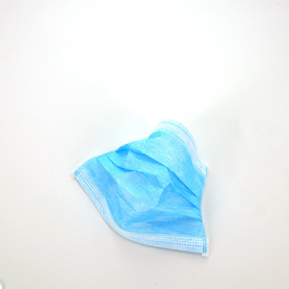 Quick Shipping 3 Ply Disposable Face Masks Blue Color