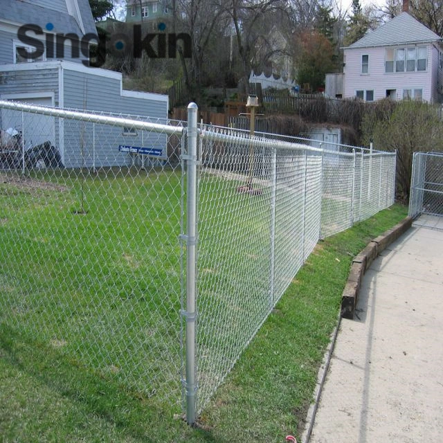 2 Inch 6 ft Chain Link Fence Galvanized Fencing Galvanized Iron Wire