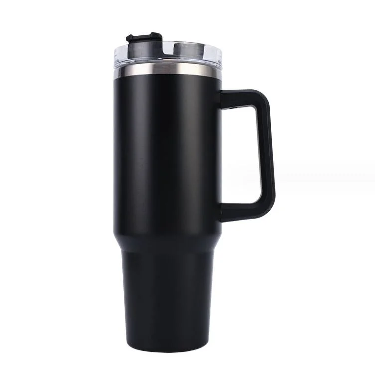 40oz Stainless Steel Insulated Vacuum Cup Double Wall Tumbler with Handle