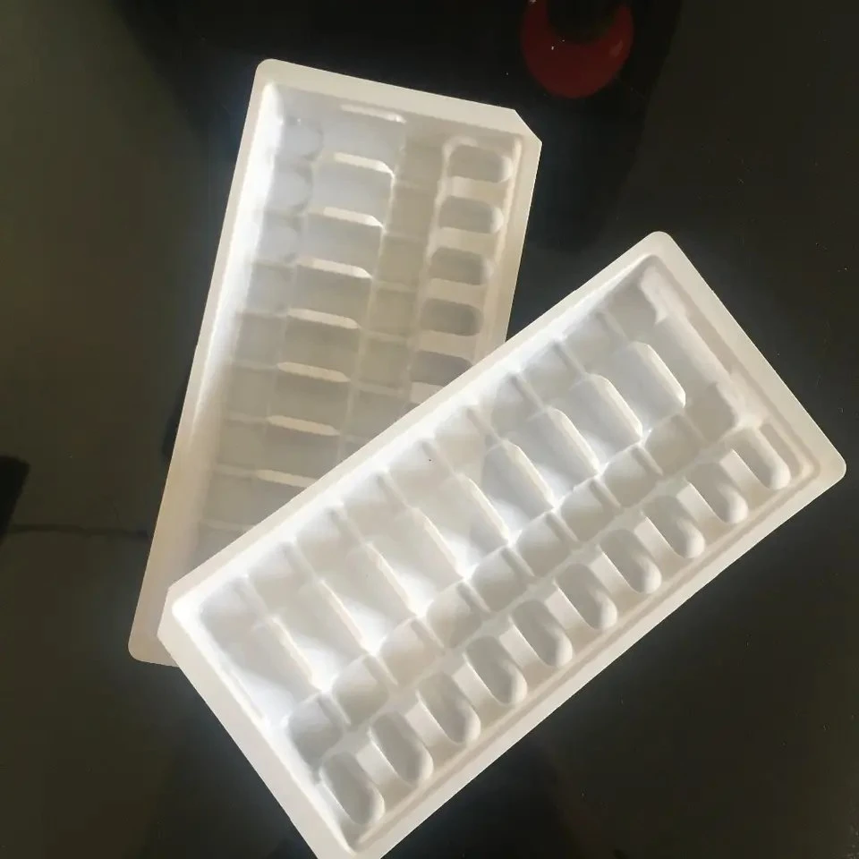 Ecofriendly Transparent Plastic Ampoule Tray Disposable Medical Steroids 10ml Vial Box Blister Vial Pack