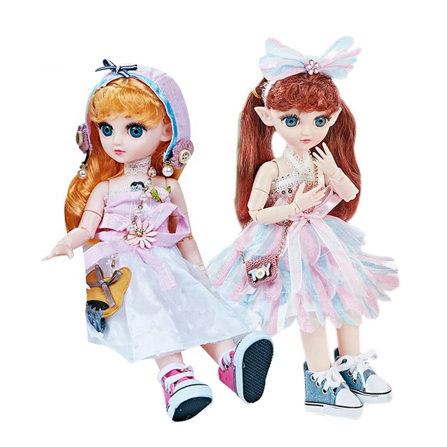 High quality/High cost performance  31cm Movable Jointed Fashion Doll Modeling Dress Set Toys