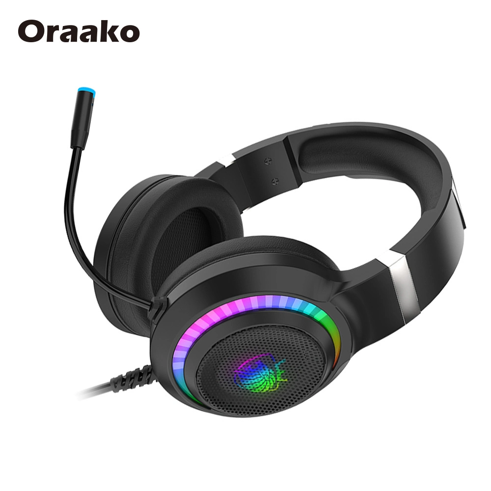 Wholesale RGB Bass Computer Noise Cancelling Gamer Headphones Headset with Mic Wholesale Gaming Headsets