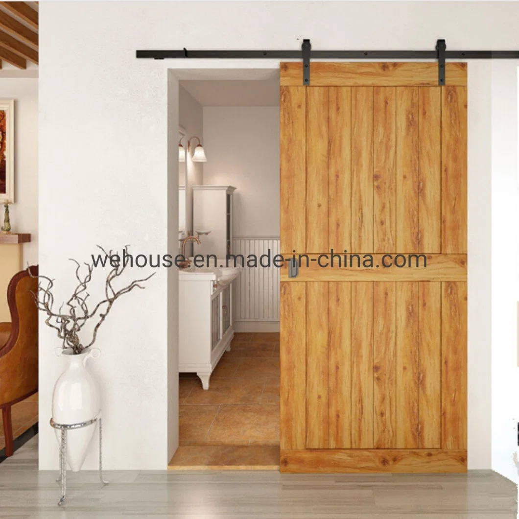 We House Hardware Wholesale/Supplier Track Iron Arrow-Shaped Single Wooden Door Sliding Barn Door Hardware with Splicing Piece Accessories