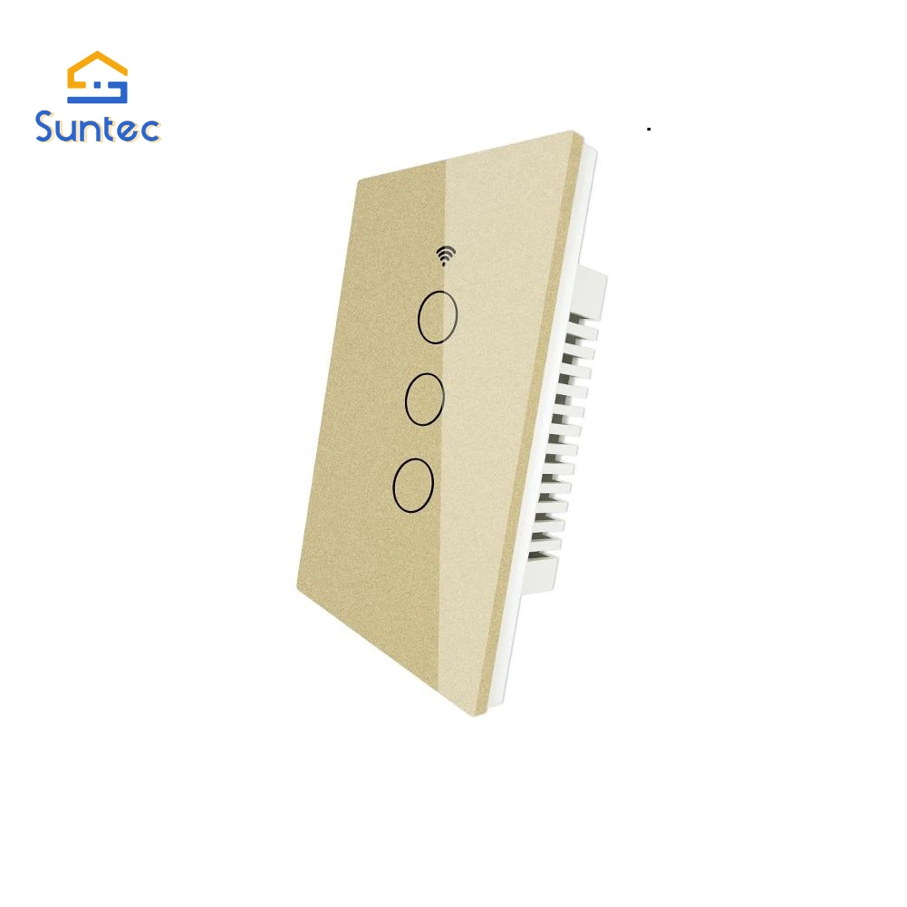 ZigBee/WiFi Tuya Smart Electrical Touch Switch Fernbedienung Glas Touch Lichtschalter mit Neutral oder No Neutral optional