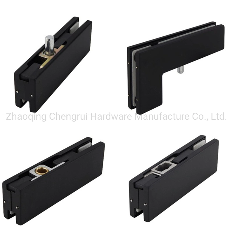 Matt Black Manufacturer Glass Door Clamp Tempered Glass Door Accessories Patch Fitting Lock Frameless Glass Patch Fitting