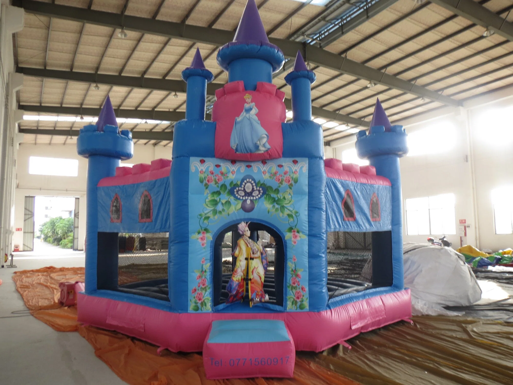 Castillo rosa gigante Bounce House (AQ503)