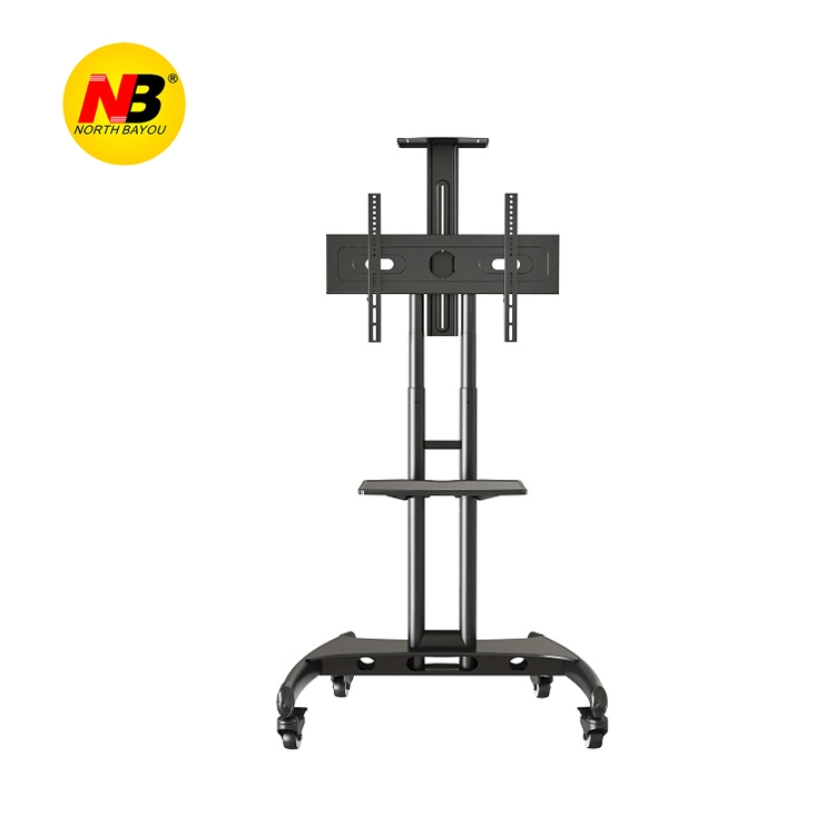 2024 لوحة مسطحة جديدة من طراز NB Ava1500-60-1p TV Cart 32 بوصة-75 بوصة حامل تلفزيون بشاشة LCD بلازما مع صينية كاميرا وAV الرف