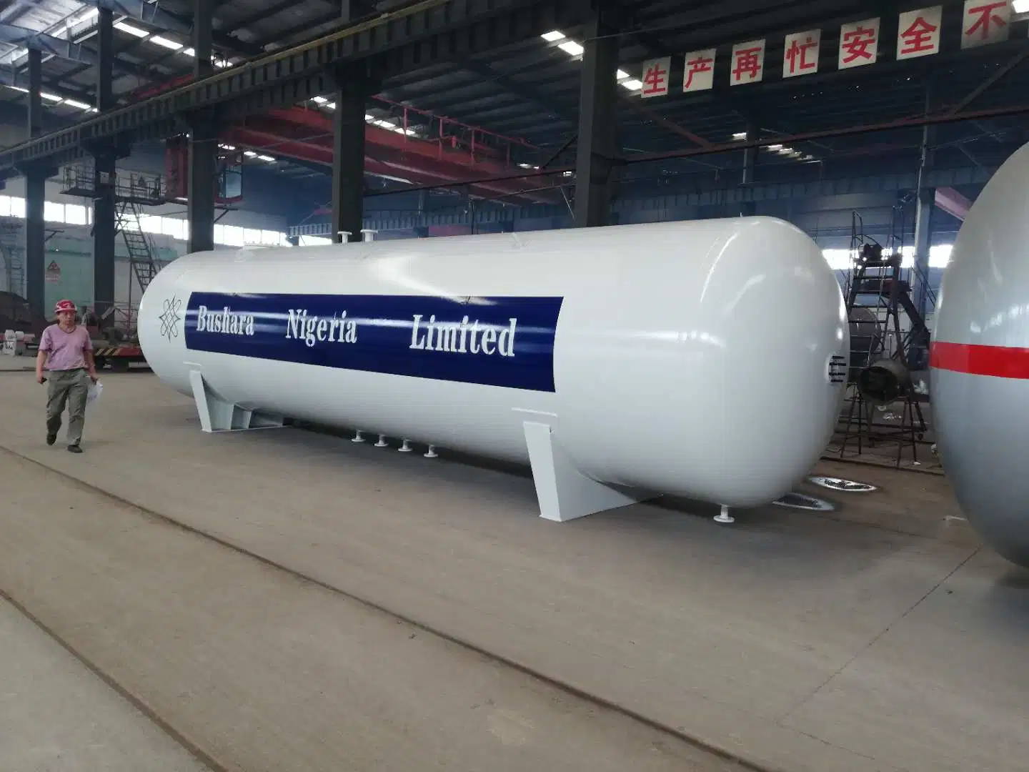 Liquefied Carbon Steel Manten 40ton ASME LPG Gas Tank Plant