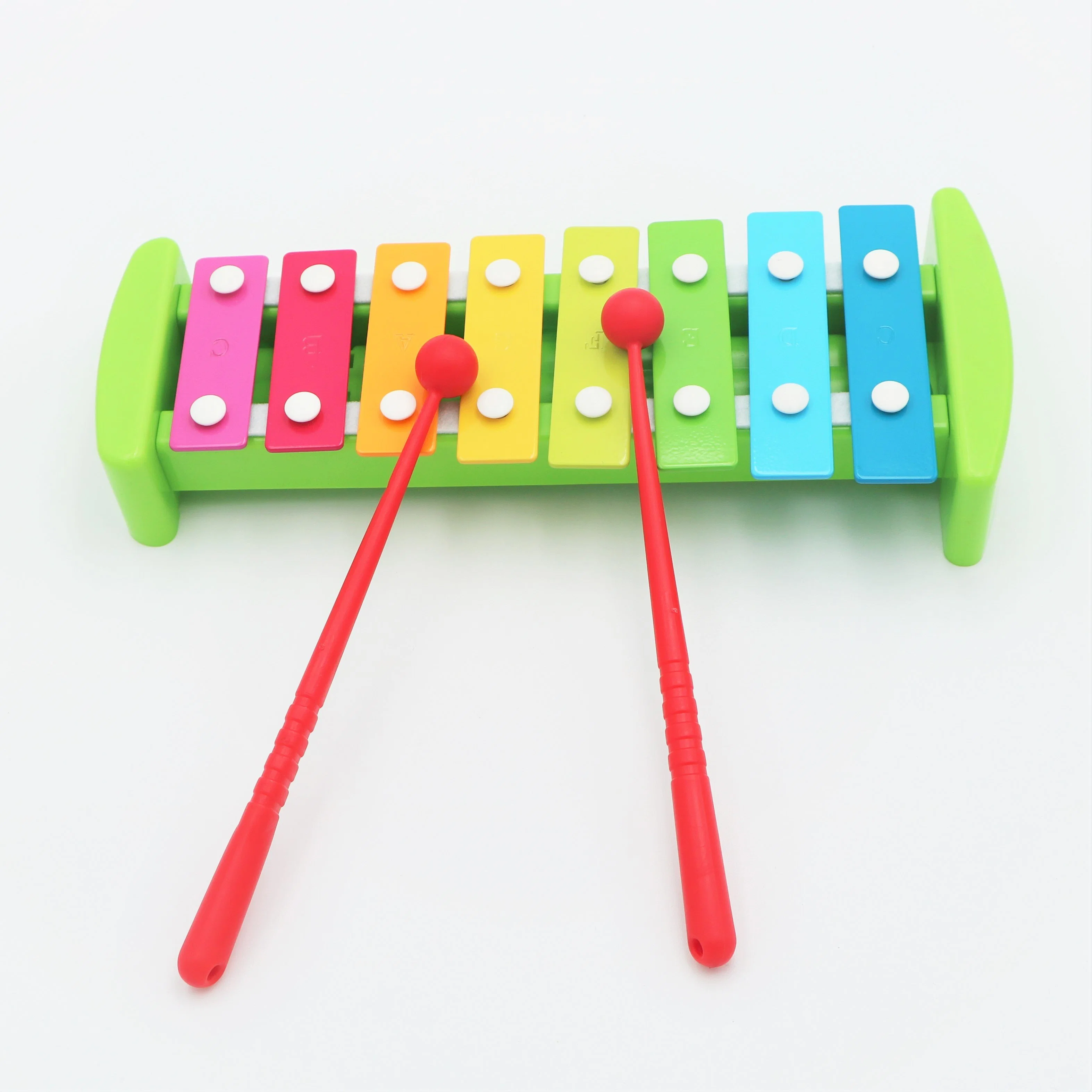 Xilófono de madera colorido de los niños juguetes Instrumentos Musicales juguetes educativos con muslos