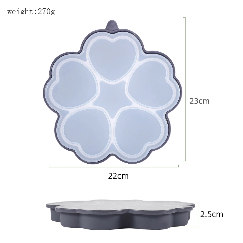 Silicone Multiple Burger Shape Mold, Meat Slider Shape Trays Beef Storage Containers