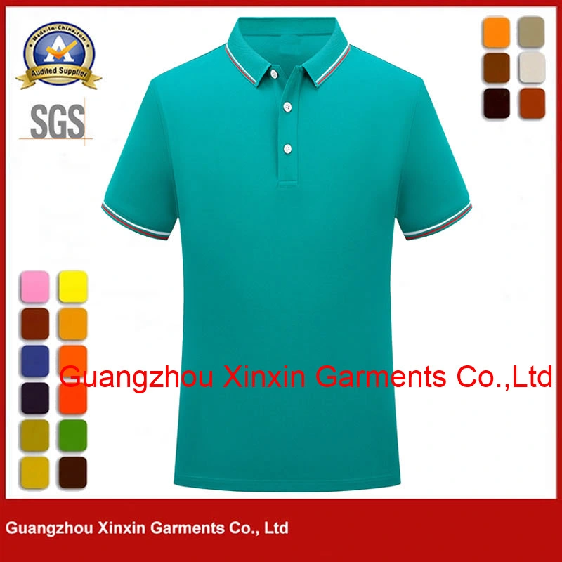 Apparel Sport Wear Men Clothing Golf Polo T Shirt Mesh 100% Polyester Red Quick Dry Polo Shirt Wholesale/Supplier P2201-6