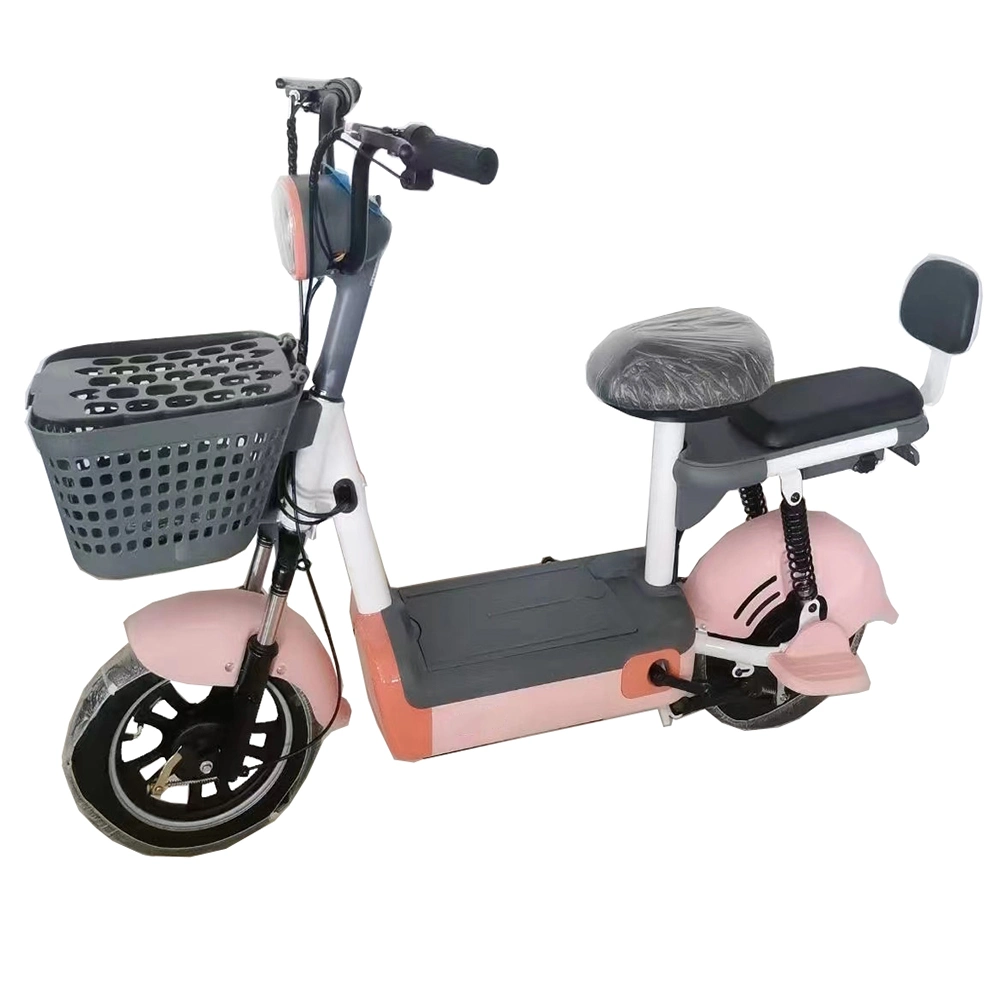 Tjhm-014D CE Scooter eléctrico Túnez ciclomotor 350W bicicleta eléctrica con Cesta