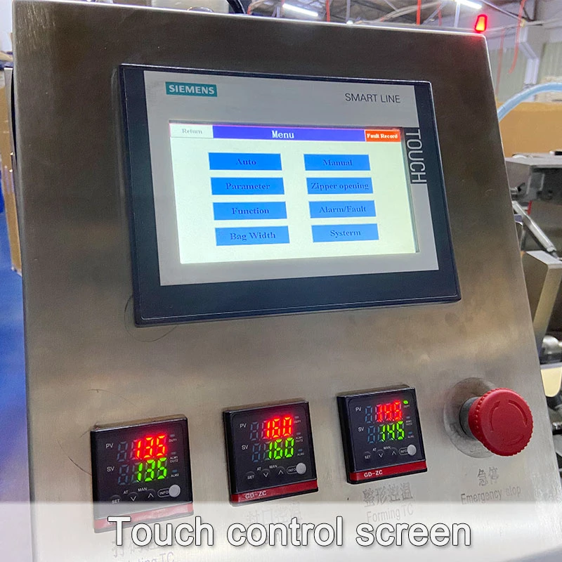 Kl-210 Fully Automatic Doypack Gummy Candy Snacks Soft Candy Milk Tablets Premade Bag Packing Machine