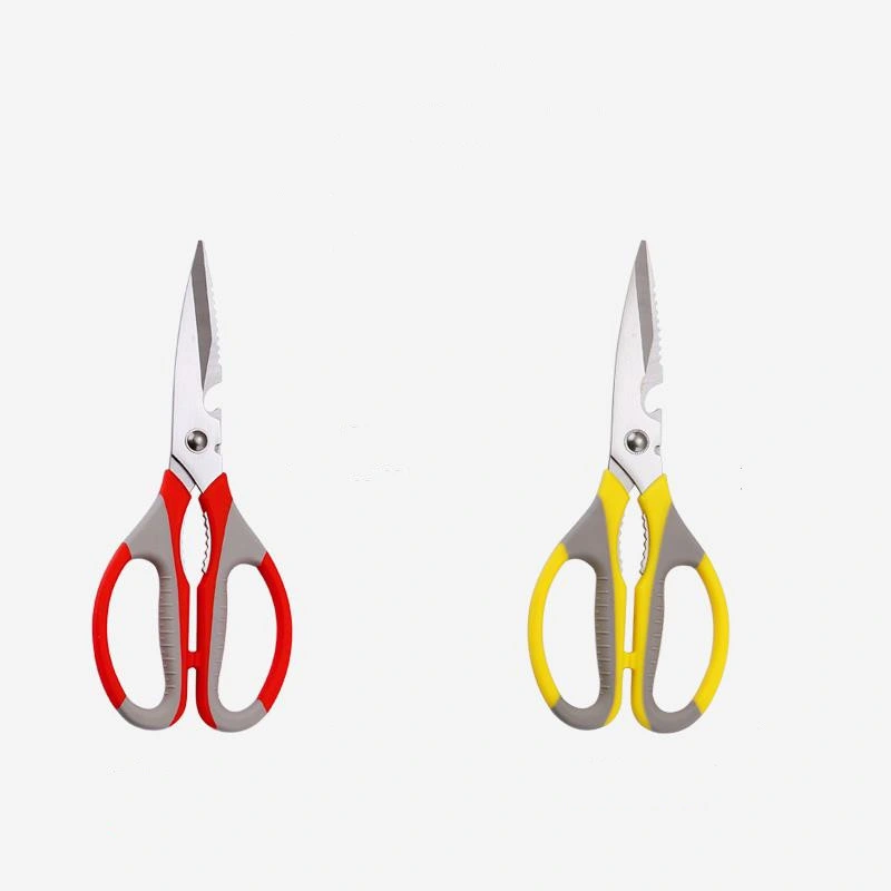 New Yellow Hand Cutting Kitchen Scissors Multifunctional Kitchen Helper Scissors