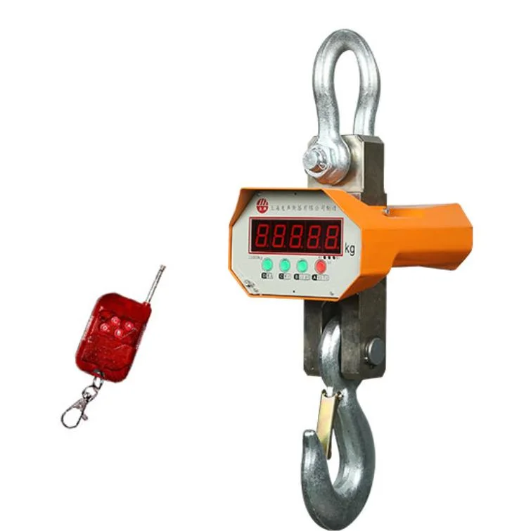 Overhead Crane Usage Digital Hanging Hook Electronic Crane Scale 5 Ton