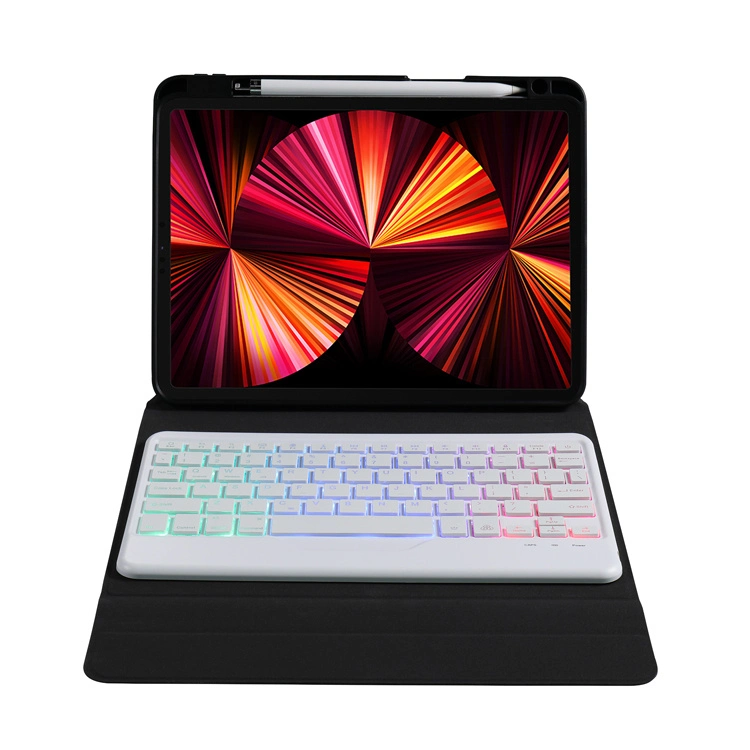 for Ios Android Windows Tablet Laptop PC Wireless Multiple Color Rainbow LED Backlit Keyboard with Rechargeable Battery