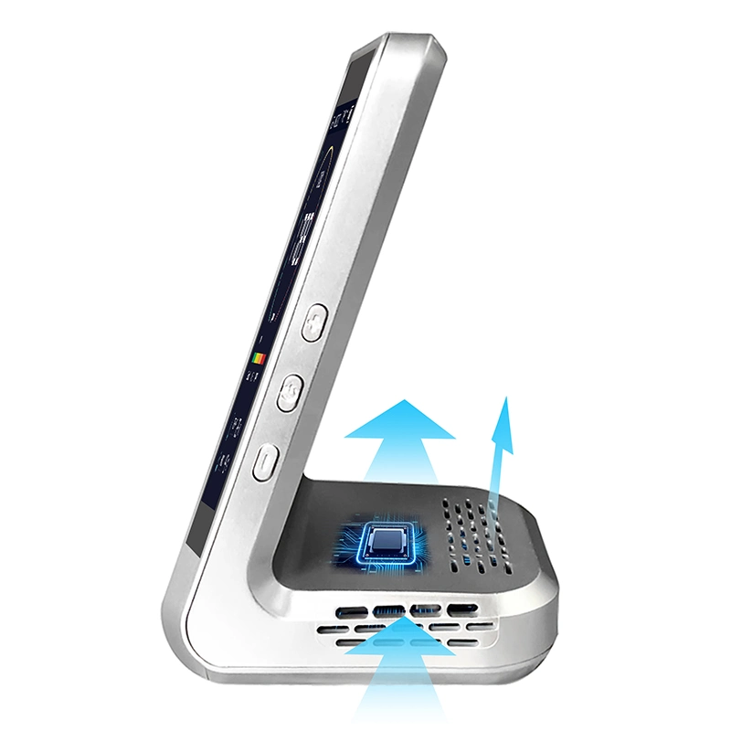 Monitoreo en tiempo real de la calidad del aire el CO2 Test Detector de Gas Temperatura y humedad, luz negra de tipo C recargar el sensor de monitor de CO2