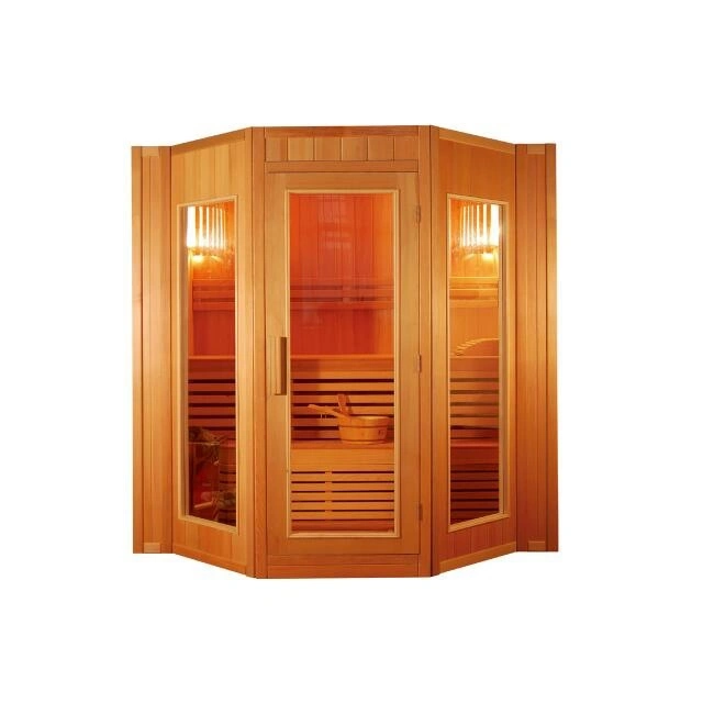 Traditional Hemlock Home Steam Sauna Room 5 Person Factory Price Sauna