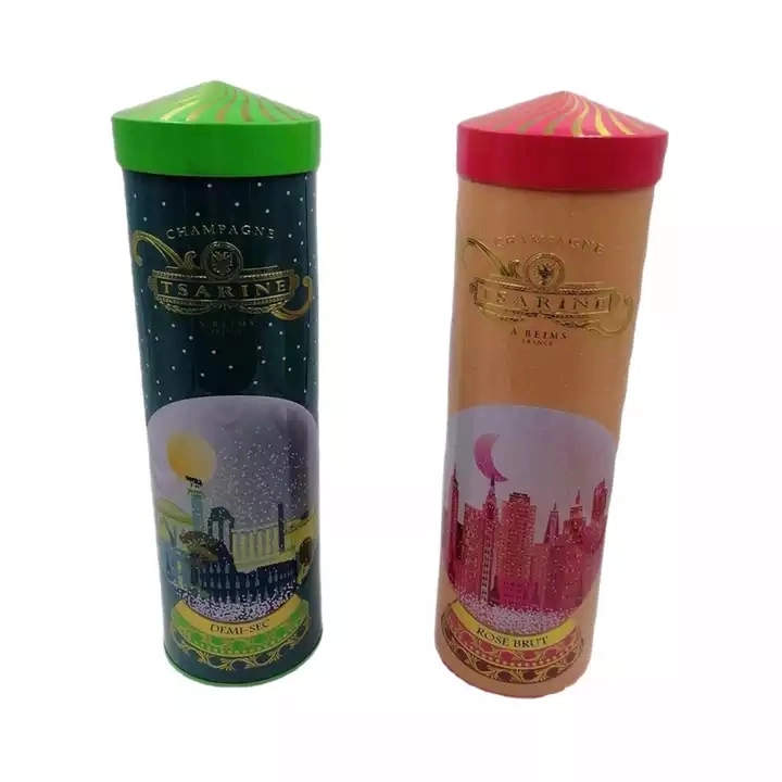 Eco Friendly Custom Design High quality/High cost performance  Special Shaped Metal Exquisite Gift Packing Wine Tin Box