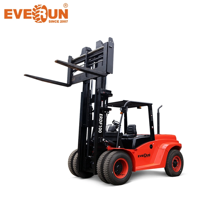 Everun Erdf100 High quality/High cost performance  Industrial 10ton Diesel Articulated Forklift