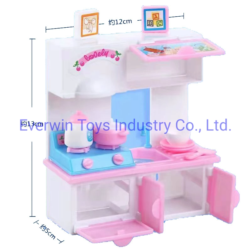 Beilinda Brand Plastic Toy Doll Furniture Kitchen for 1/6 Doll