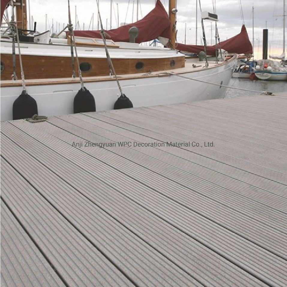 Exterior Terrace Wood Texture Looks Like Real Alfresco WPC Flooring Panel