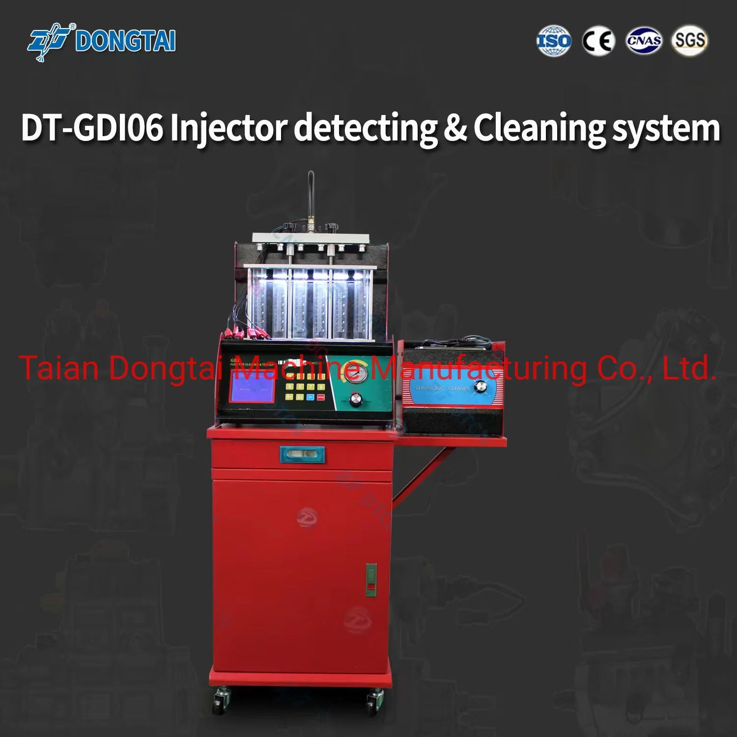 Dongtai Gdi06 Automatische Gasoline Direct &amp; Port Injection Tester für Benzin Auto Injektor Test und Ultraschall sauber Injektor Tester Und Reiniger