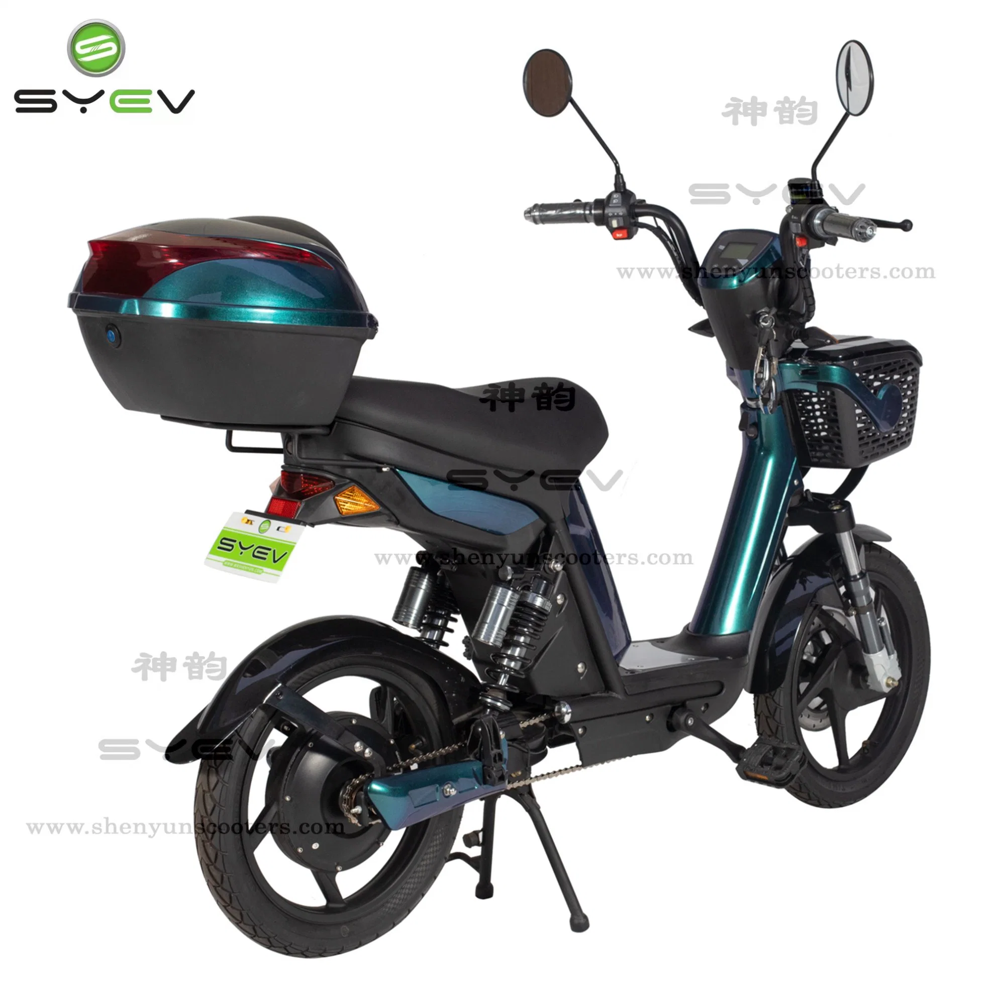 Syev 350W/500W Portable Battery Electric Moped Electric Scooter with Delivery Box