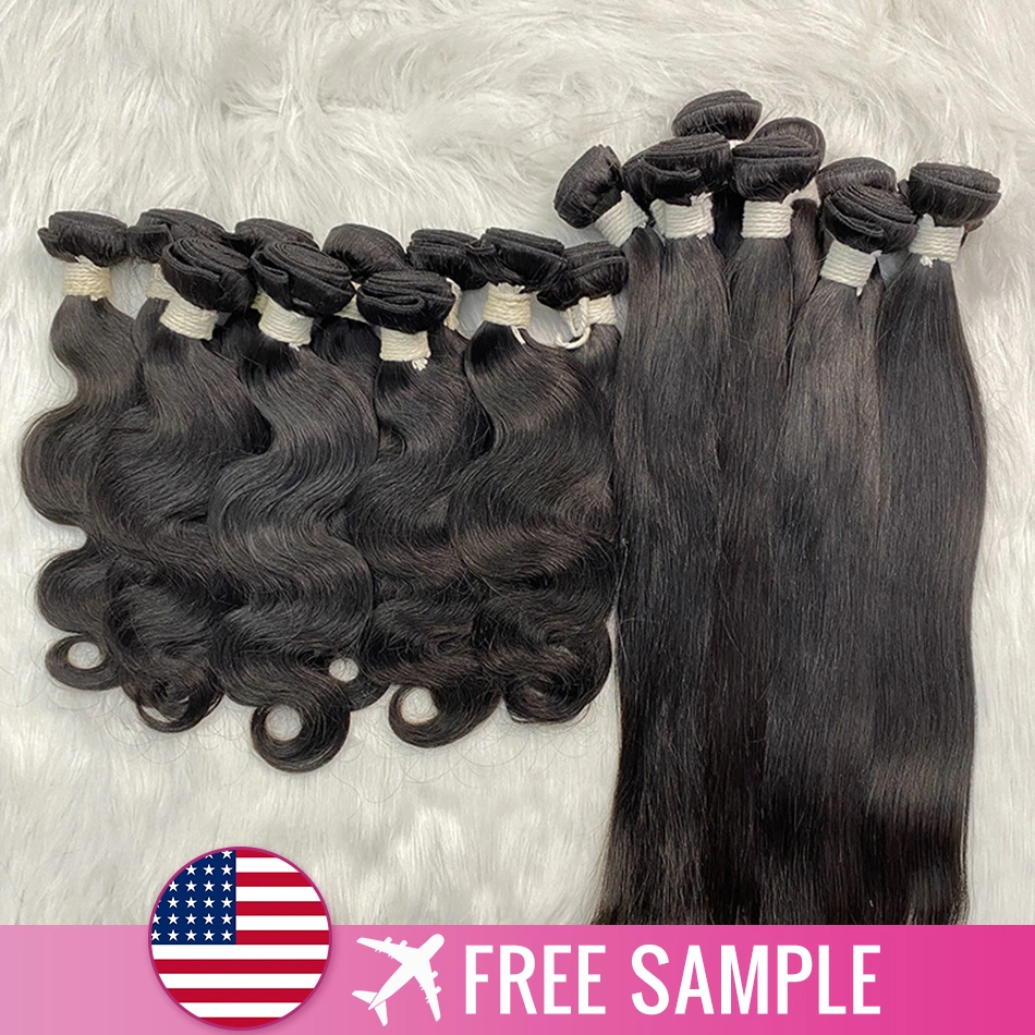 10A Malaysian Straight Human Hair 3 Bundles Unprocessed Virgin Human Hair Weave Extensions