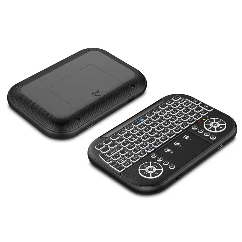 New A8 Mini Bt Keyboard 2.4G Dual Mode Handheld Fingerboard Backlit Mouse Touchpad Remote Control for Windows Android TV