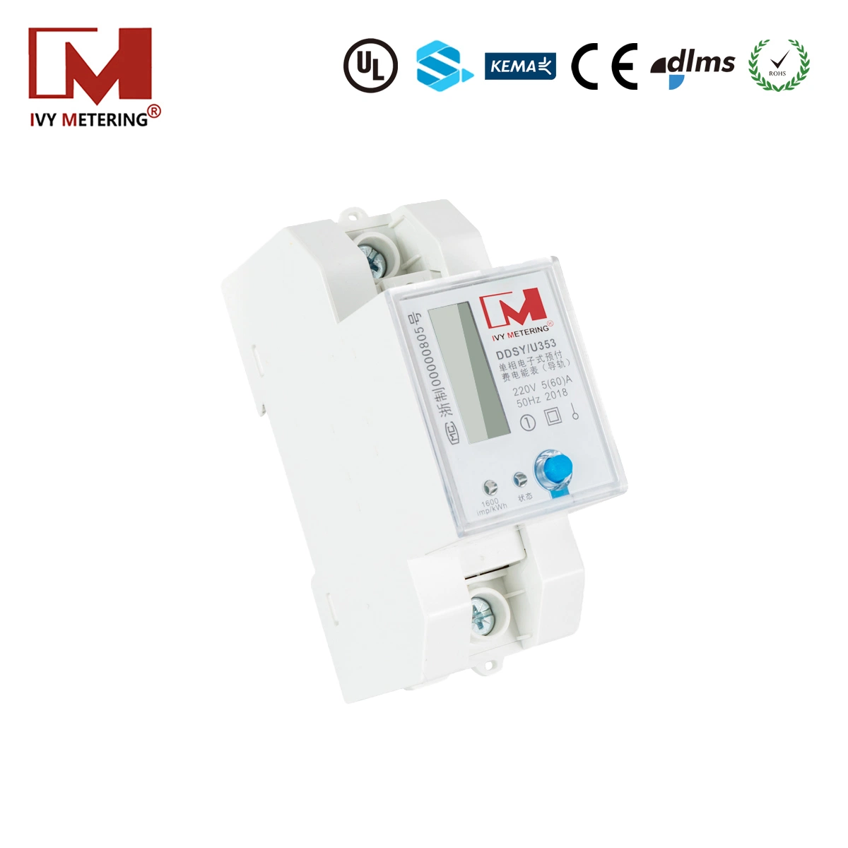 1 Phase Kwh Electricity Meter Lorawan Watt Hour Meter Lpwan Lora Power Meter Kwh Meter