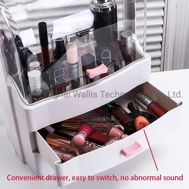 Net Celebrity Cosmetics Storage Box Dustproof, Vibrato, The Same Desktop Dressing Table, Skin Care Lipstick Rack