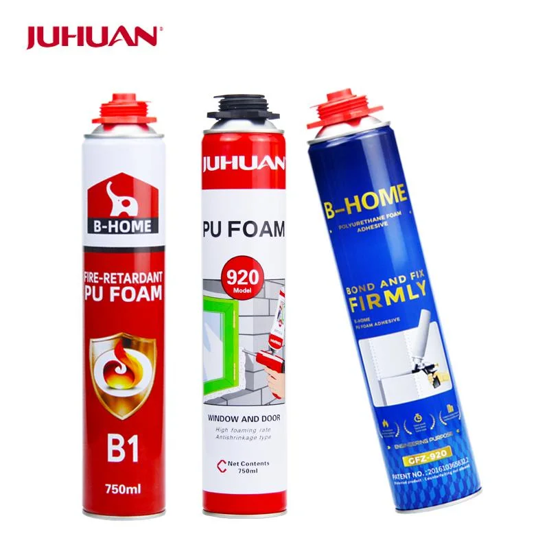 Juhuan-Great Price B3 Fire Retardant	Fireproof Polyurethane Foam Adhesive for Holes Waterproof