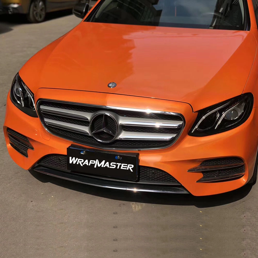 Tsautop 1.52*18m Magic Gold Sun Orange Car Sticker Vinyl Wrap