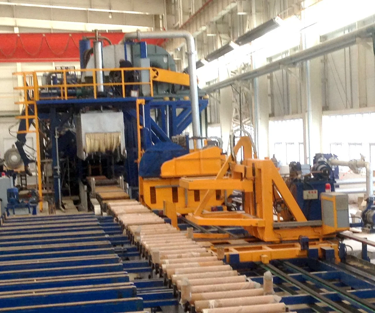 Stable Running Aluminium Extrusion Profile Double Puller Three Tracks System