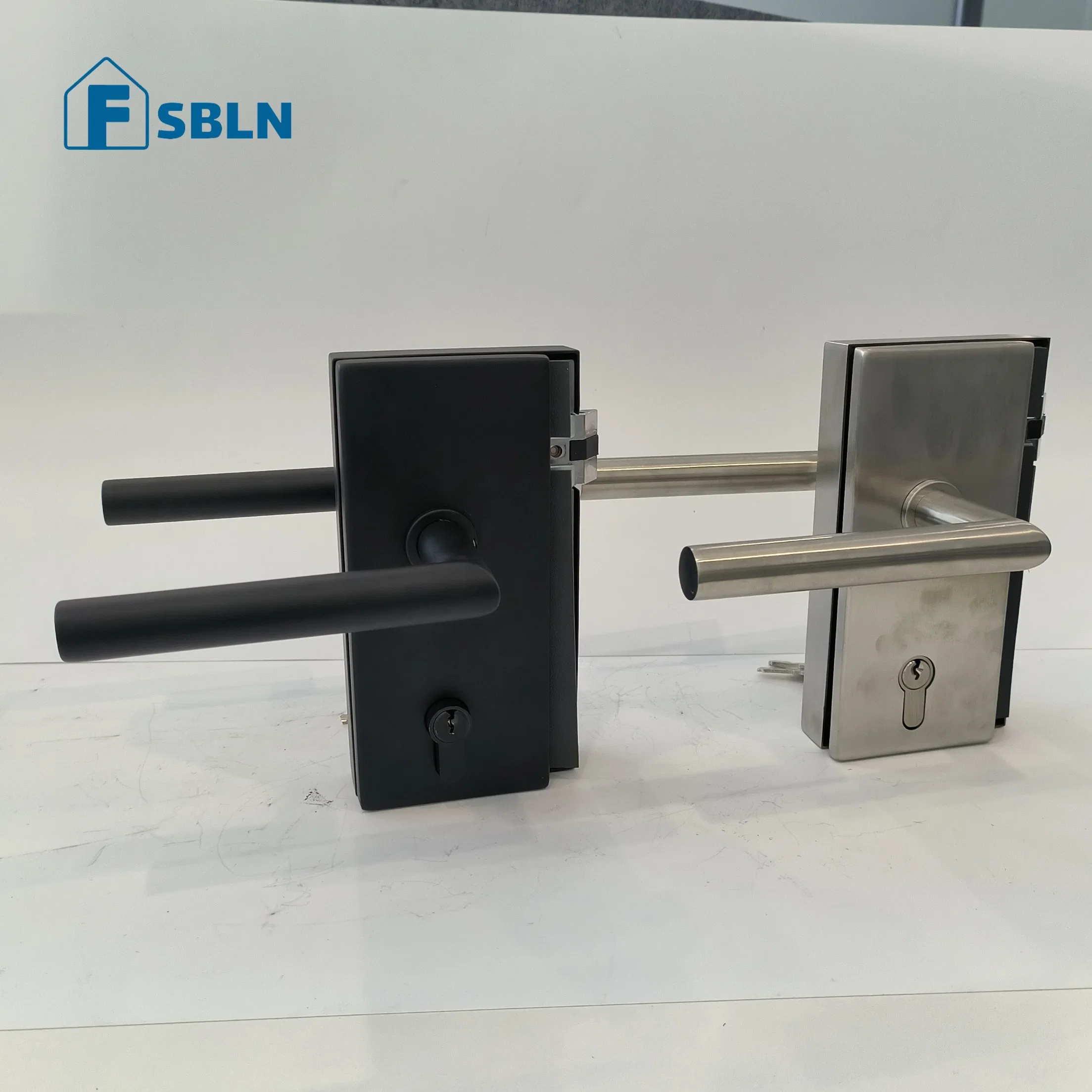 Bln Zinc Glass Door Lock with Glass Lever Handle