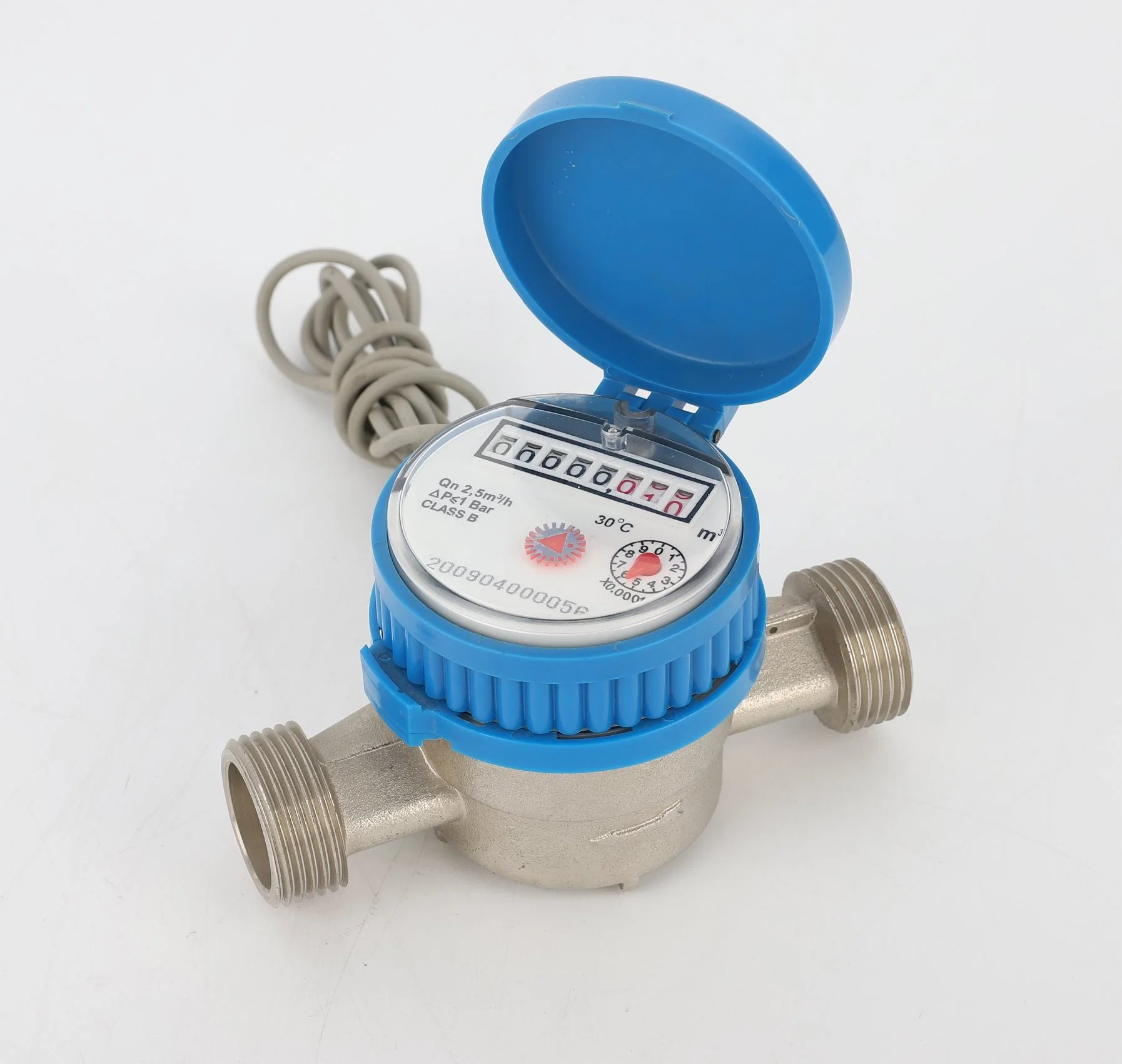 China Supply Single Jet Dry Type Classb Cold/Hot Brass Water Flow Meter/Water Meter