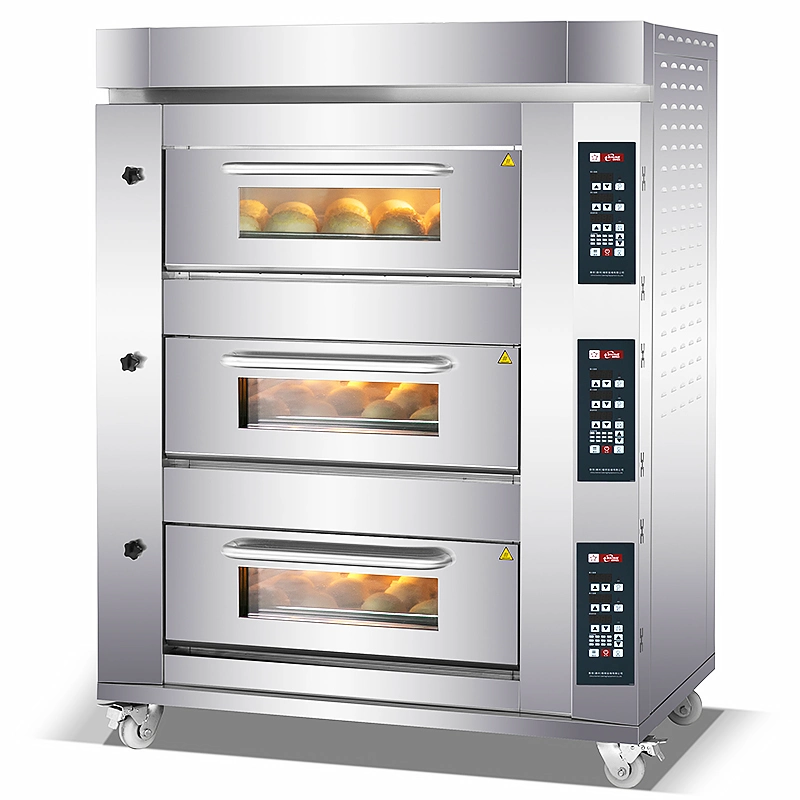 Fabricante profissional de máquina de assar 1 2 3 Deck Equipamentos Padaria forno de pizza máquinas alimentar forno para assar