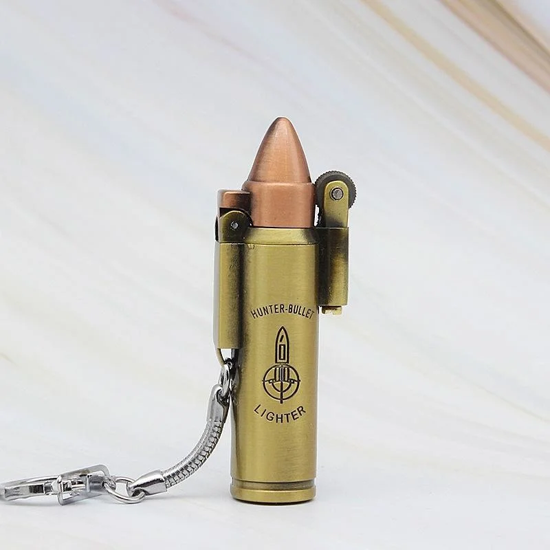 Key Buckle Bullet Torch Turbo Lighter Metal Butane Cigar Lighter