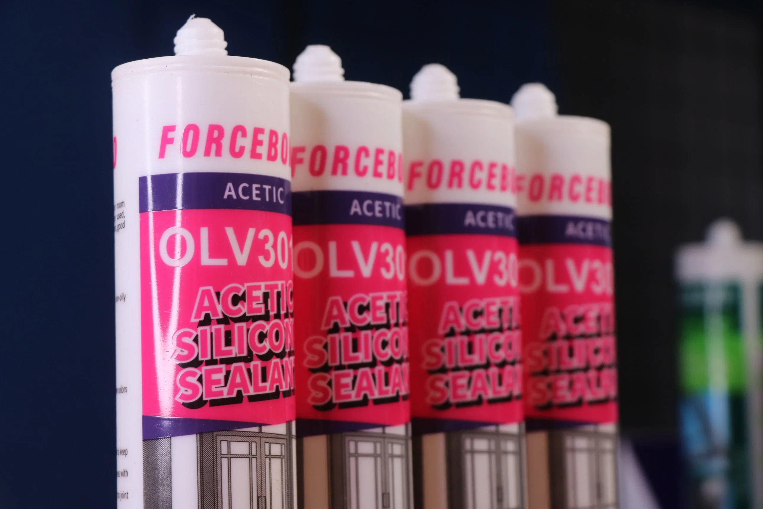 Best Seller Olv3010 Cost-Effective Waterproof Transparent Acetic Silicone Sealant for Glass