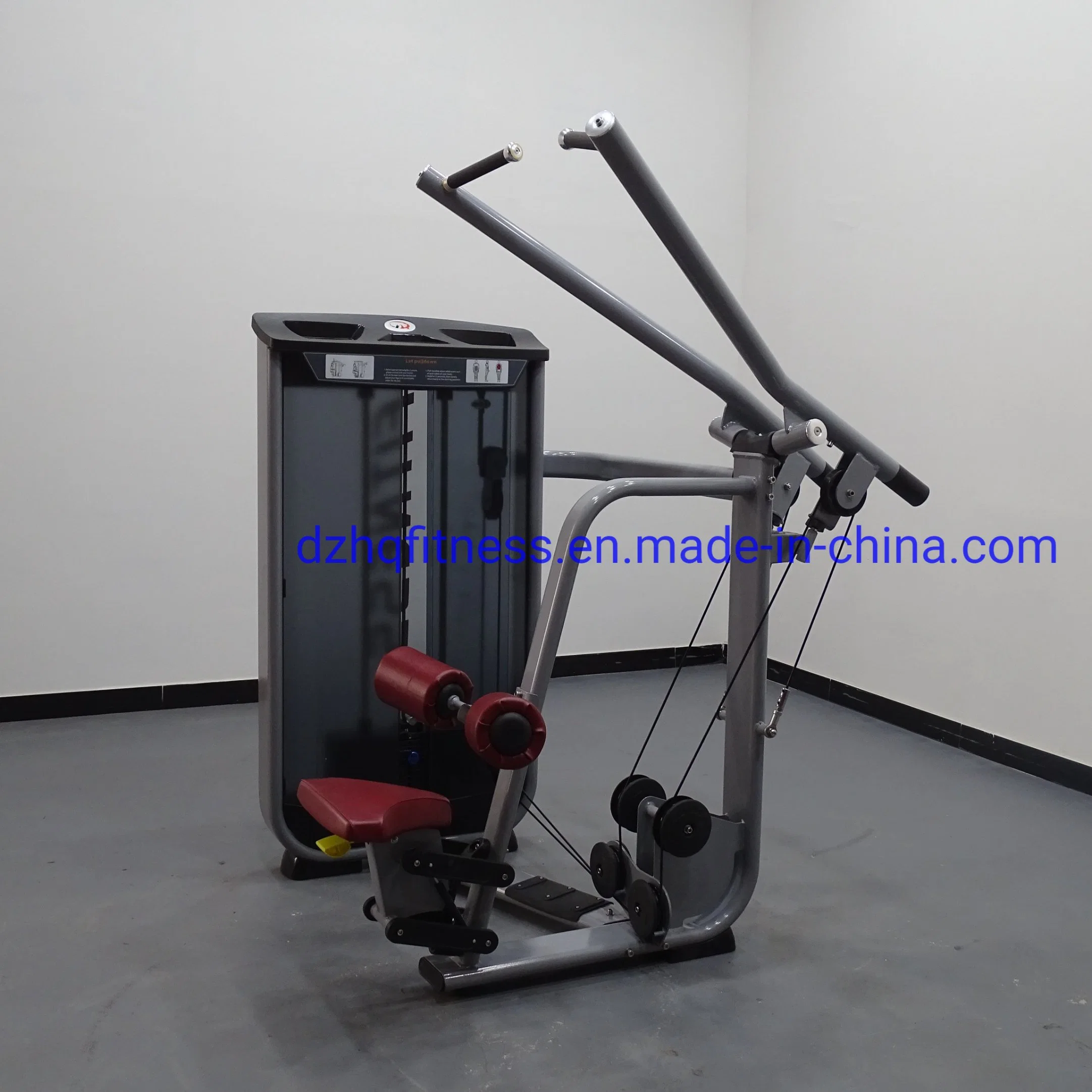 CE Approved Home Gym Commercial Strength Training Exercise Machine Pin Loaded Seated Lat Pulldown Fitness Equipment