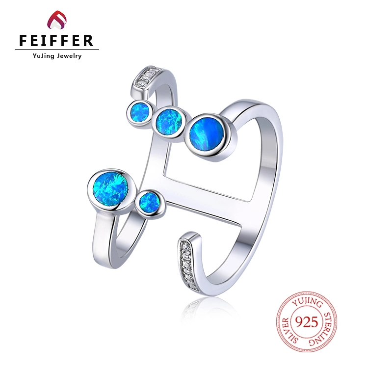 Fashion S925 Sterling Silver Anel Zircon mulheres jóias de luxo