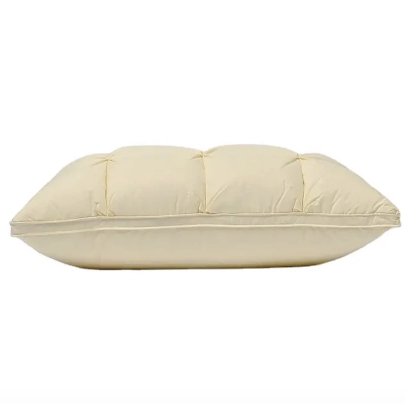 Multi-Layered White Latex and Down Pillow