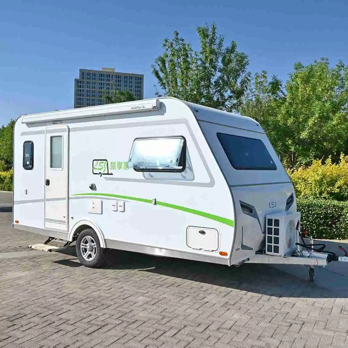 Kleiner Anhänger mit Zughinter-Anhänger Mini-Anhänger für Camping Wohnmobil Wohnwagen