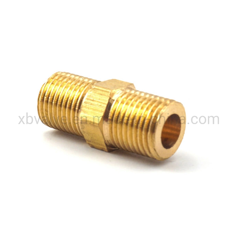 Hot Selling Good Price Quality Brass Double Male Threaded Straight Nipple Water Gas Pipe Fitting for USA Market