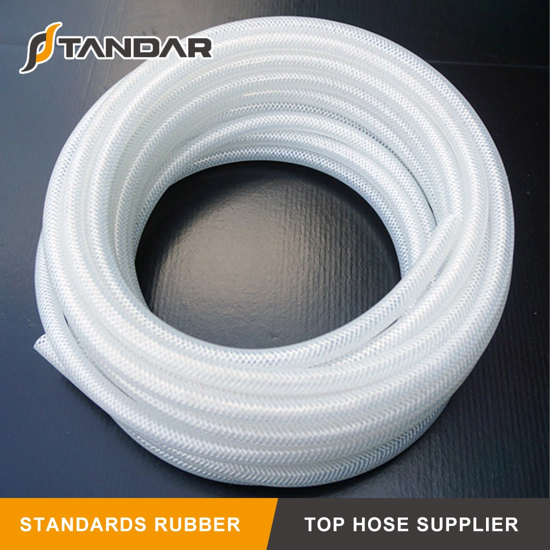 FDA High Pressure Silicone Rubber Fabric Braided Hose Used on Car