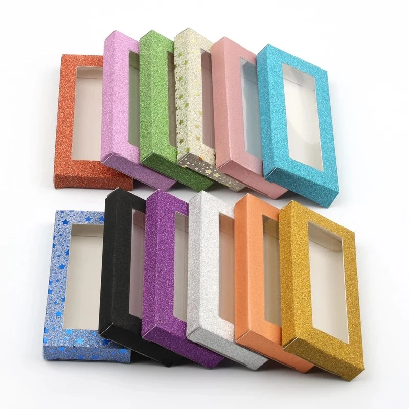 Wholesale/Supplier Custom Printing Colorful Cosmetic Eye Lashes Paper Box with PVC Window